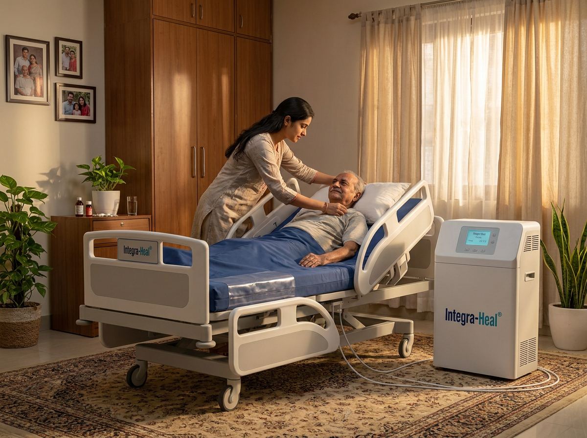 Integra-Heal bed in a home care setting