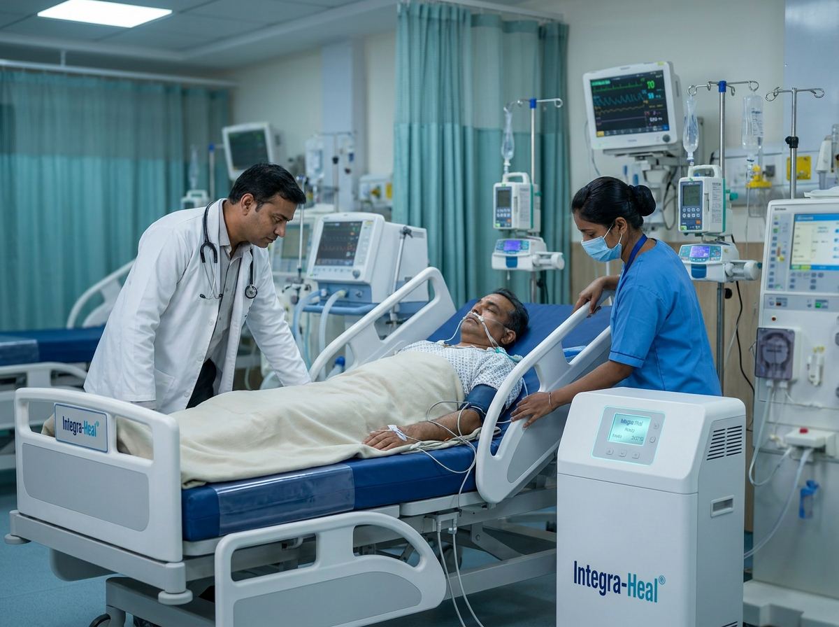 Integra-Heal bed in an ICU ward