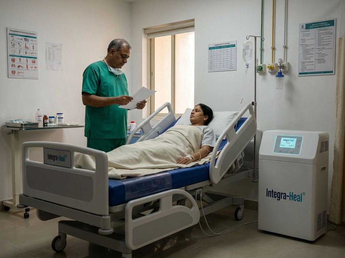 Integra-Heal bed in a post-surgical recovery room